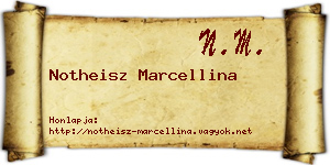 Notheisz Marcellina névjegykártya
